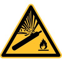 Eichner Warnschild Warnung vor Gasflaschen 20 cm Alu von Eichner