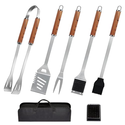 7-teiliges Grillwerkzeug-Set 丨Professionelles Grillzubehör BBQ Kit丨Komplettes Grillzubehör-Set mit tragbarer Tasche, hochwertiges komplettes Outdoor-Grillutensilien-Set – perfektes Grillgeschenk für 7-teiliges Grillwerkzeug-Set 丨Professionelles Grillzubehör BBQ Kit丨Komplettes Grillzubehör-Set mit tragbarer Tasche, hochwertiges komplettes Outdoor-Grillutensilien-Set – perfektes Grillgeschenk für von Eidoct