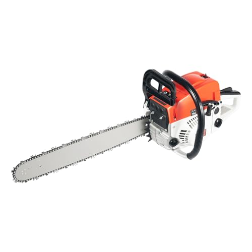 Benzin Kettensäge, 52CC 2-Takt-Motor luftgekühlt Chain Saw Set, Gasoline Chainsaw, 2.0kw 7500rpm Kettensägen luftgekühlt Einzylinder, Selbstrückstellender Zugstart Benzin Kettensäge, 52CC 2-Takt-Motor luftgekühlt Chain Saw Set, Gasoline Chainsaw, 2.0kw 7500rpm Kettensägen luftgekühlt Einzylinder, Selbstrückstellender Zugstart von Eieblek
