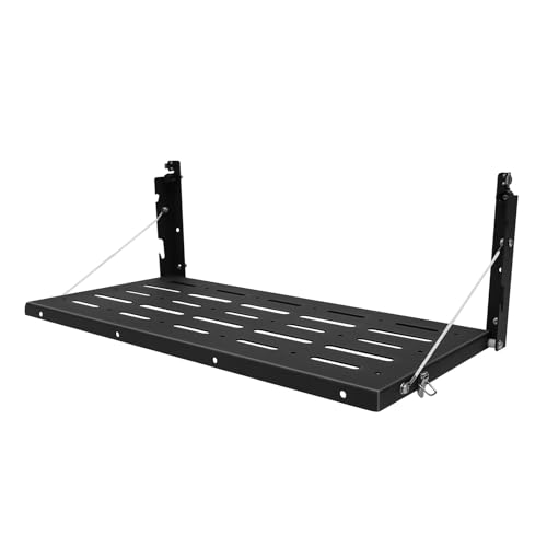 Eieblek Klapptisch Heckklappe, Heckklappentisch, Tailgate Tisch, Tailgate Klapptisch bis 34kg, Faltbar Rack Metall Heckklappentisch, Tisch Laderaumhalterung von Eieblek