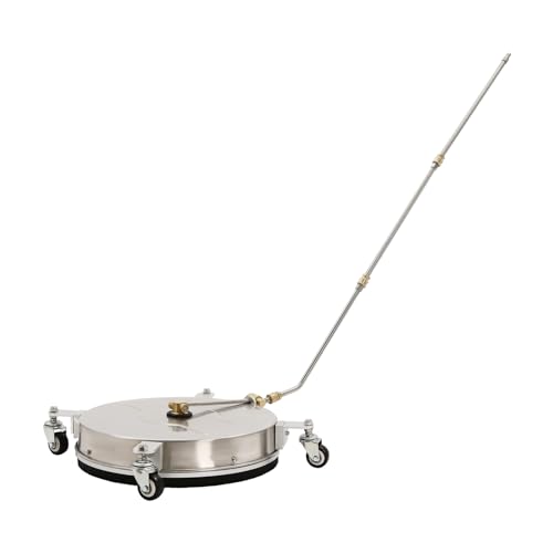 Hochdruckreiniger Oberflächenreiniger, Flächenreiniger aus Edelstahl mit 4 Rädern&2 Ersatzdüsen, 3/8'' Schnittstelle, 4000 PSI Hochdruck Unterbodenreiniger Hochdruckreiniger Oberflächenreiniger, Flächenreiniger aus Edelstahl mit 4 Rädern&2 Ersatzdüsen, 3/8'' Schnittstelle, 4000 PSI Hochdruck Unterbodenreiniger von Eieblek