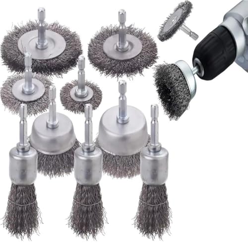 Eieenotee 1/4 Sechskantlattdrahtbürbste Becher Bürbchen -Set 10 Pack für Bohrstahlstahlkdrahtbürste 0,012 Eieenotee 1/4 Sechskantlattdrahtbürbste Becher Bürbchen -Set 10 Pack für Bohrstahlstahlkdrahtbürste 0,012 von Eieenotee