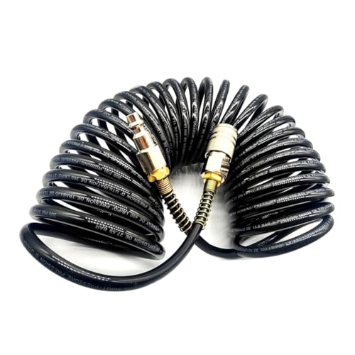 Eieenotee 1/4NPT Pneumatischer Adapter Schnellkupplung Aufblasspule Luftschlauch Kompressor Luftdruckschlauch Schnellverbinder 5mmx8mmx7,5m Eieenotee 1/4NPT Pneumatischer Adapter Schnellkupplung Aufblasspule Luftschlauch Kompressor Luftdruckschlauch Schnellverbinder 5mmx8mmx7,5m von Eieenotee