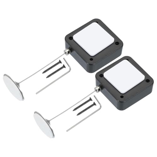 Eieenotee 1,5 M Lange, Einziehbare Fernbedienungsleine, 2er-Pack Sicherheitskabel-Lanyard-Schloss mit Doppelseitigem Klebeband und Schraube von Eieenotee