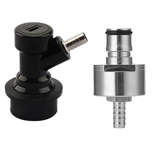 Eieenotee 1 Satz -Steckverbindung Kohlensäurekappe Edelstahl Kohlensäurekappe Kohlensäurekappe mit 5/16- Barb-Steckverbindungstyp von Eieenotee