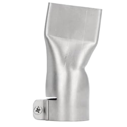 Eieenotee 1 Stück 40mm Flache Breite Mund Schweißdüse Einfach zu Ersetzen Silber Metall Edelstahl Schweißdüse für Heißluft-Pistolen von Eieenotee