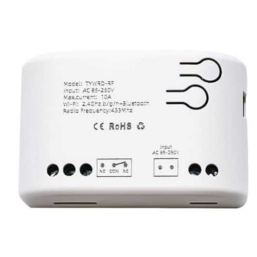 Eieenotee 1 Stück Tuya Smart Schalter WIFI Hausautomation Relaismodul Weißes ABS für Motorlichtfernbedienung Schutzschalter Inching Schalter Eieenotee 1 Stück Tuya Smart Schalter WIFI Hausautomation Relaismodul Weißes ABS für Motorlichtfernbedienung Schutzschalter Inching Schalter von Eieenotee