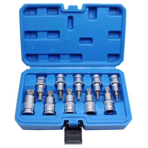 Eieenotee 10 PCs 1/2 "Hex Socket Bit Kit Sechs Winkelhülle für Ratschenschlüssel Auto Reparaturhandwerkzeug M von Eieenotee