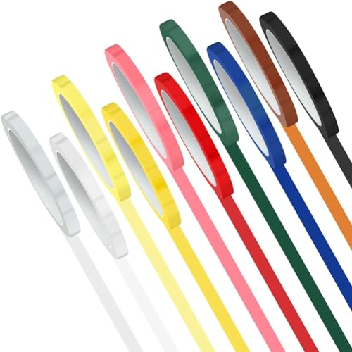 Eieenotee 10 Rollen Autoklav-Klebeband, 216 Fuß, Buntes Instrumenten-Identifikationsband, 10 Farben, Bänder für Zahnärztliche Instrumente von Eieenotee