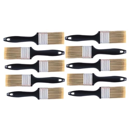 Eieenotee 10 Stück 2-Pinsel, Flache Pinsel, Professionelle Malwerkzeuge mit Behandeltem Kunststoffgriff für DIY-Farben Eieenotee 10 Stück 2-Pinsel, Flache Pinsel, Professionelle Malwerkzeuge mit Behandeltem Kunststoffgriff für DIY-Farben von Eieenotee