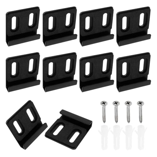 Eieenotee 10-Teiliges Hochleistungs-Aufhängeset, Schwere -Befestigungsteile, Clips Zur Wandmontage, Doppelloch, Schwarz Eieenotee 10-Teiliges Hochleistungs-Aufhängeset, Schwere -Befestigungsteile, Clips Zur Wandmontage, Doppelloch, Schwarz von Eieenotee