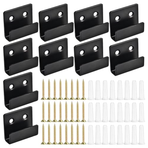Eieenotee 10er-Packung Spiegelklammern Zur Wandmontage, U-Halterungen Aus Edelstahl mit Schrauben, Set zum Aufhängen Von Spiegeln, Robuste Bilderhaken, Langlebig, Einfach zu Installieren Eieenotee 10er-Packung Spiegelklammern Zur Wandmontage, U-Halterungen Aus Edelstahl mit Schrauben, Set zum Aufhängen Von Spiegeln, Robuste Bilderhaken, Langlebig, Einfach zu Installieren von Eieenotee