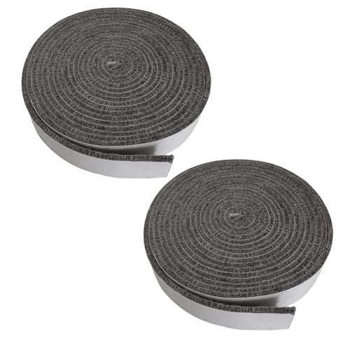 Eieenotee 2 Pack 10 Fuß Raucherdichtung Dichtung 1/2 "1/8" Hi-Temp Grill Dichtung Raucherdichtung Dichtung Hochtemperatur Hochtemperaturmaterial Ersetzen von Eieenotee