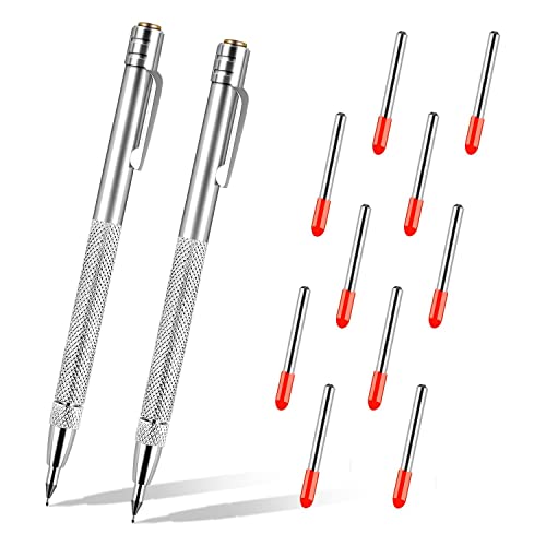 Eieenotee 2 Packungen Wolframcarbid-Reißnadel Wolframcarbid-Reißnadel mit Magnet mit Extra 10 -Markierspitzen Eieenotee 2 Packungen Wolframcarbid-Reißnadel Wolframcarbid-Reißnadel mit Magnet mit Extra 10 -Markierspitzen von Eieenotee