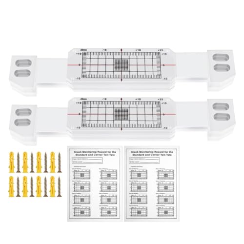 Eieenotee 2 Rissüberwachungsaufzeichnungen Plus Tell Tale Corner Crack Monitor für die Standard-Riss- und Corner Tell Tale-Aufzeichnung Eieenotee 2 Rissüberwachungsaufzeichnungen Plus Tell Tale Corner Crack Monitor für die Standard-Riss- und Corner Tell Tale-Aufzeichnung von Eieenotee