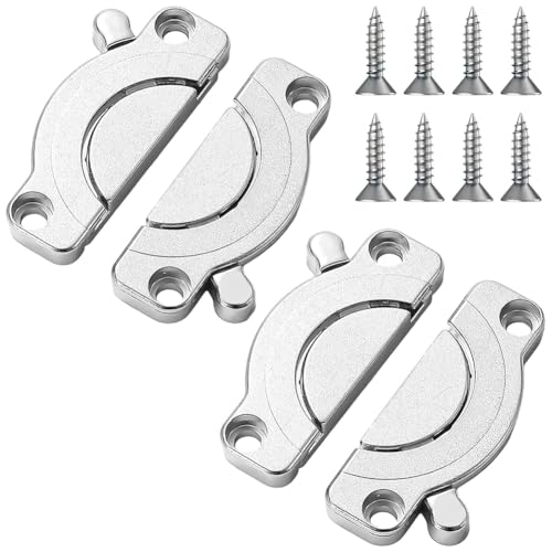 Eieenotee 2 Stück Tischplattenverbinder, Tischplattenverbinder, Drehbare Holzplattenverbinder für Büroschreibtisch/Esstisch Eieenotee 2 Stück Tischplattenverbinder, Tischplattenverbinder, Drehbare Holzplattenverbinder für Büroschreibtisch/Esstisch von Eieenotee