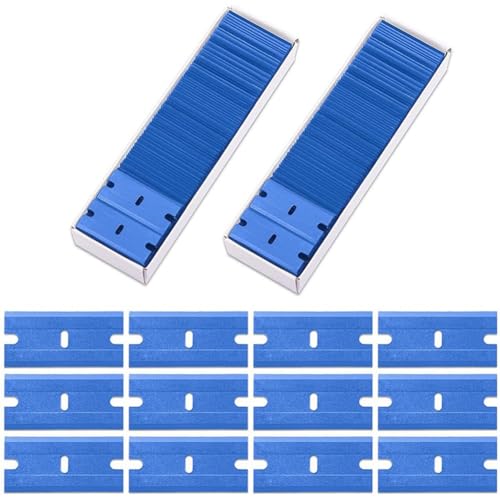 Eieenotee 200PCS Kunststoffklinge mit Beidseitigem Set-Kit Sicherheitsglas mit Kunststoffklinge Set-Kit zum Entfernen Von Aufklebern Aufkleberblau Eieenotee 200PCS Kunststoffklinge mit Beidseitigem Set-Kit Sicherheitsglas mit Kunststoffklinge Set-Kit zum Entfernen Von Aufklebern Aufkleberblau von Eieenotee