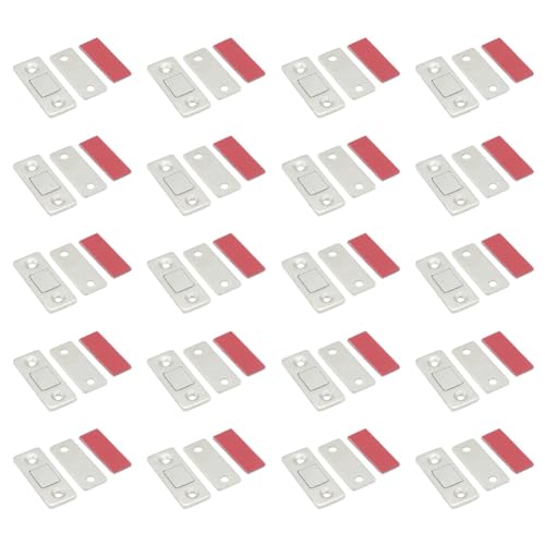 Eieenotee 20er-Set Schrankverschlüsse, Magnetische Schrankverschlüsse, Ultradünn, Unsichtbar, Rostfrei, Türmagnet-Set, Schraube für das Home-Office von Eieenotee