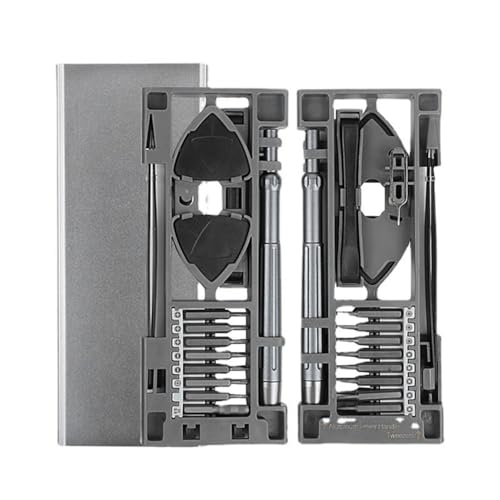 Eieenotee 24-In-1-Präzisions-Schraubendreher-Set Aus Aluminiumlegierung, Multifunktionales Metall-Kombinationsset von Eieenotee