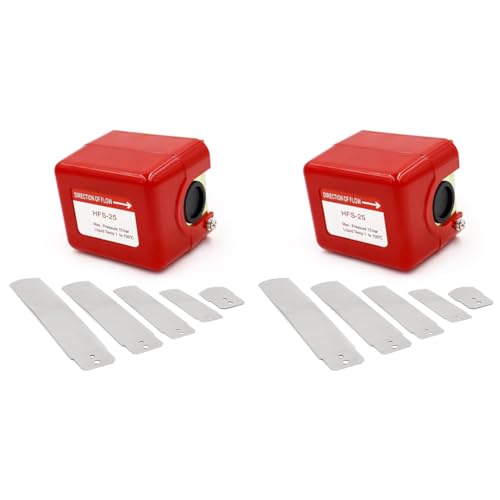 Eieenotee -25 Paddel-Durchflussregler, Rot, AC 250 V, 15 A, SPDT G1, Kühlsystem, Wasser Eieenotee -25 Paddel-Durchflussregler, Rot, AC 250 V, 15 A, SPDT G1, Kühlsystem, Wasser von Eieenotee
