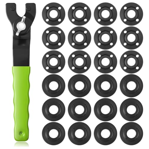 Eieenotee 25-Teiliges Winkelschleifer-Muttern-Winkelschleifer-Schlüssel-Set, 5/8-11 Flansch-Metall-Kontermutternschlüssel, Winkelschleifer-Aufsatzwerkzeuge Eieenotee 25-Teiliges Winkelschleifer-Muttern-Winkelschleifer-Schlüssel-Set, 5/8-11 Flansch-Metall-Kontermutternschlüssel, Winkelschleifer-Aufsatzwerkzeuge von Eieenotee