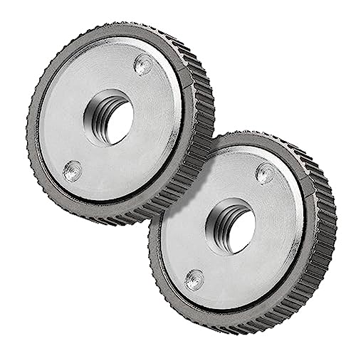 Eieenotee 2PCS Winkelschleifer-Druckplatte M14 Schnellspann-Winkelschleifer-Set Klemmflanschmutter-Silber Eieenotee 2PCS Winkelschleifer-Druckplatte M14 Schnellspann-Winkelschleifer-Set Klemmflanschmutter-Silber von Eieenotee