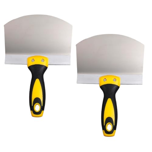 Eieenotee 2er-Pack Spachtel Aus Edelstahl, Wandfarbe, Gipserkelle, Bogen, Ascheschaufel, Farbzufuhr, Füllschaber, Klinge, Spachtel Eieenotee 2er-Pack Spachtel Aus Edelstahl, Wandfarbe, Gipserkelle, Bogen, Ascheschaufel, Farbzufuhr, Füllschaber, Klinge, Spachtel von Eieenotee