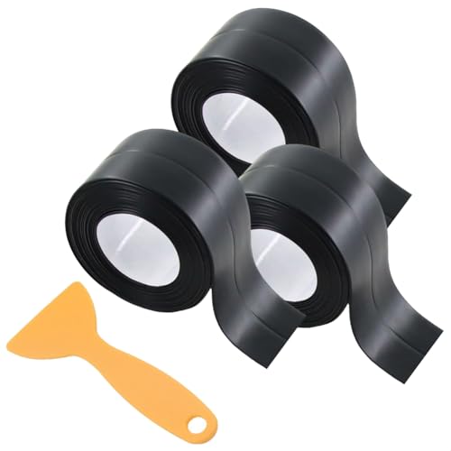Eieenotee 3 Rollen Dichtungsband, Wasserdicht, Selbstklebend, Dichtungsstreifen f¨¹r Toilette, Badezimmer, Waschbecken, Badewanne, Boden- und Wandkanten, Schwarz Eieenotee 3 Rollen Dichtungsband, Wasserdicht, Selbstklebend, Dichtungsstreifen f¨¹r Toilette, Badezimmer, Waschbecken, Badewanne, Boden- und Wandkanten, Schwarz von Eieenotee