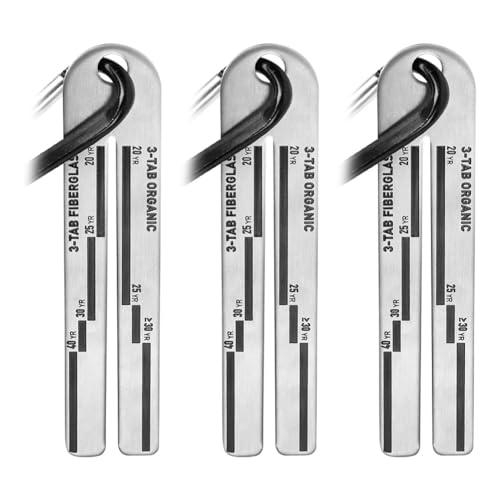 Eieenotee 3-Teiliges Dachschindelmessgerät, 4/09 Dachschindelmessgerät, Dachneigungsmessgerät mit Karabinerhaken zum Messen und Analysieren der Dicke, Einfache Installation, Einfach zu Verwenden von Eieenotee