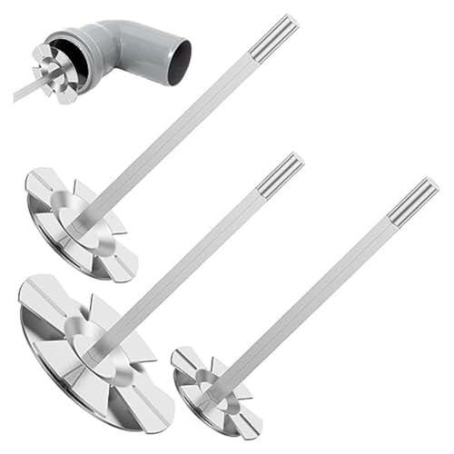 Eieenotee 3-Teiliges PVC-Fitting-Buchsenretter-Silbermetall-Stabiles Sanitärarmatur-Retter für 1/2-Variable Speed-Power-Bohrmaschine von Eieenotee