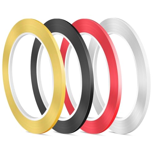 Eieenotee 4 Rollen Whiteboard-Klebeband, 1/8 X 216 Fuß Dünnes Whiteboard-Klebeband, Selbstklebendes Diagrammlinienband für Whiteboards von Eieenotee