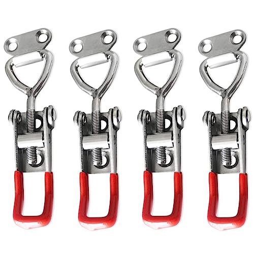 Eieenotee 4 Stück Edelstahlschlösser, Türriegel, Horizontale Klemme, Schnelle Türriegelklemme Eieenotee 4 Stück Edelstahlschlösser, Türriegel, Horizontale Klemme, Schnelle Türriegelklemme von Eieenotee