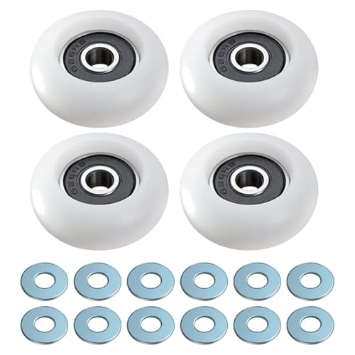 Eieenotee 4 Stück für Gym 2000 3000 3000 XL Badezimmerschrank-Schiebetürrad, Kleiderschrank, Duschraum-Lagerrolle, Badezimmertür von Eieenotee