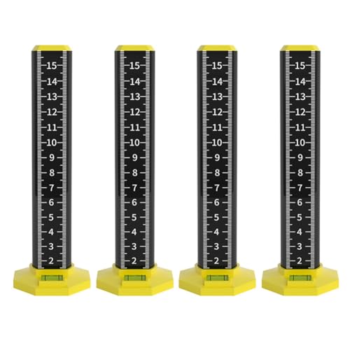 Eieenotee 4-Teiliges Nivellierungsartefakt, Doppelseitiges Lineal für Deckennivellierung, Lineal mit Gleicher Höhe, Farbverlaufsstab, Wand- und Bodenfliesen-Werkzeug Eieenotee 4-Teiliges Nivellierungsartefakt, Doppelseitiges Lineal für Deckennivellierung, Lineal mit Gleicher Höhe, Farbverlaufsstab, Wand- und Bodenfliesen-Werkzeug von Eieenotee