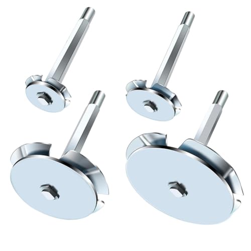 Eieenotee 4-Teiliges PVC-Fitting-Retter-Bohrer-Buchsen-Schutz-Set für PVC-Rohre, Silber-Metall, zum Entfernen Von SCH 40, 1-1/2, 2, 3, 4 Köpfen Aus Hülsen Eieenotee 4-Teiliges PVC-Fitting-Retter-Bohrer-Buchsen-Schutz-Set für PVC-Rohre, Silber-Metall, zum Entfernen Von SCH 40, 1-1/2, 2, 3, 4 Köpfen Aus Hülsen von Eieenotee