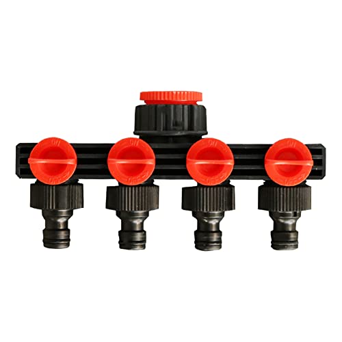 Eieenotee 4-Wege-Schlauchteiler für Die Automatische Bewässerung Von Wasserleitungen mit Zeitschaltuhr für Gartenwasser-Bewässerungswerkzeuge von Eieenotee