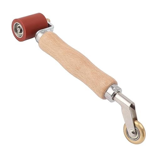 Eieenotee 40 mm Tapetenroller, Nahtroller, Stahl, Holzgriff, Silikon-Nahtroller, Dual-Use-Messingrad für PVC-Schweißen, Langlebig, Leicht zu Tragen Eieenotee 40 mm Tapetenroller, Nahtroller, Stahl, Holzgriff, Silikon-Nahtroller, Dual-Use-Messingrad für PVC-Schweißen, Langlebig, Leicht zu Tragen von Eieenotee