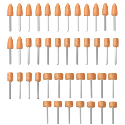 Eieenotee 42-Teiliges Schleifset für -Rotationswerkzeug-Set, Schleifstein-Set mit 1/8-Schaft, Ideal zum Schärfen, Schleifen Eieenotee 42-Teiliges Schleifset für -Rotationswerkzeug-Set, Schleifstein-Set mit 1/8-Schaft, Ideal zum Schärfen, Schleifen von Eieenotee