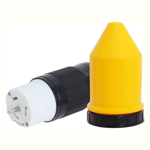 Eieenotee 50-Ampere-Twist-Lock-Steckerbuchse mit Schutzabdeckung, 50-Ampere-Generatoranschluss, 125-V-/250-V-Generatorstecker von Eieenotee