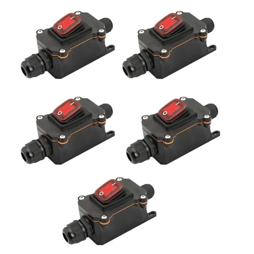 Eieenotee 5Stck Wasserdichter Schalter Schiffstypschalter 12V/24V 30A Regensicher Außerhalb Des Elektroraums Amperebox Zweiter Gang Eieenotee 5Stck Wasserdichter Schalter Schiffstypschalter 12V/24V 30A Regensicher Außerhalb Des Elektroraums Amperebox Zweiter Gang von Eieenotee