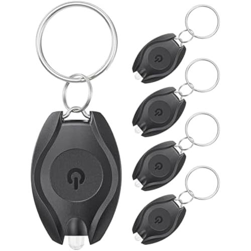 Eieenotee 5er-Pack LED SCHL¨¹sselanh?nger-Taschenlampenset, Tragbare Batteriebetriebene SCHL¨¹sselanh?nger-Taschenlampe f¨¹r Outdoor Camping Party von Eieenotee