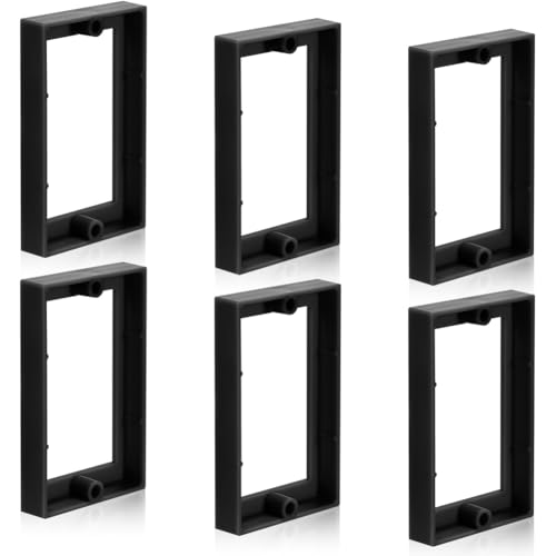 Eieenotee 6-Teiliges Elektrobox-Extender, 1/2-Einzelsteckdosen-Outlet-Box-Extender, Steckdosen-Verlängerungsbox von Eieenotee