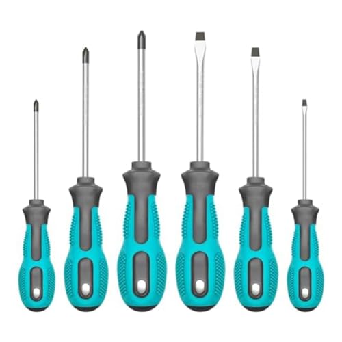 Eieenotee 6-Teiliges Schraubendreherset mit Magnetischem Schraubendreher-Set Wie Abgebildet. Antirutsch-Pad-Griffmutterschraubendreher-Reparaturwerkzeug-Set. Geschenk von Eieenotee
