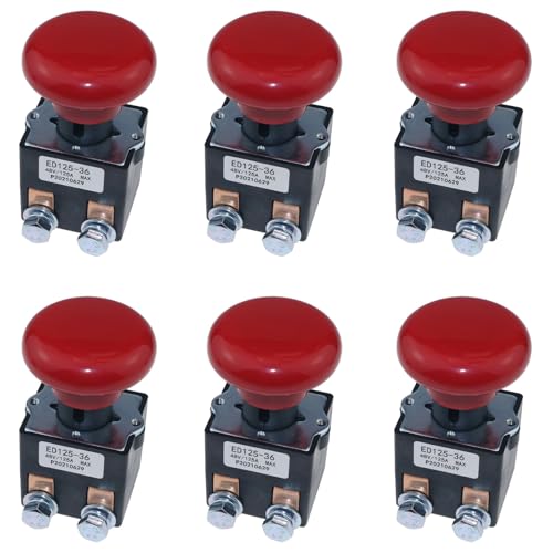 Eieenotee 6X ED125-36 48V 125A Not Trennen Stopp Ausschalter f¨¹r EZ30 E30 D40 EZ40 111551000800 Stapler von Eieenotee