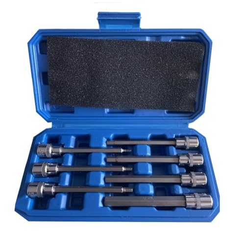 Eieenotee 7-Teiliger Extra-Hex-Bit-Steckschlüsselsatz H3-H10 -V 3/8-Antrieb 110mm Länge Eieenotee 7-Teiliger Extra-Hex-Bit-Steckschlüsselsatz H3-H10 -V 3/8-Antrieb 110mm Länge von Eieenotee