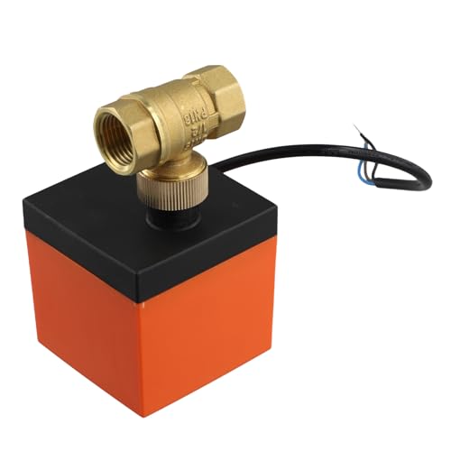 Eieenotee AC 220 V Messing Elektrisches Gewinde Kugelhahn 2-Wege 3-Draht Magnetventil Wasserventil mit Stellantrieb DN15 Eieenotee AC 220 V Messing Elektrisches Gewinde Kugelhahn 2-Wege 3-Draht Magnetventil Wasserventil mit Stellantrieb DN15 von Eieenotee