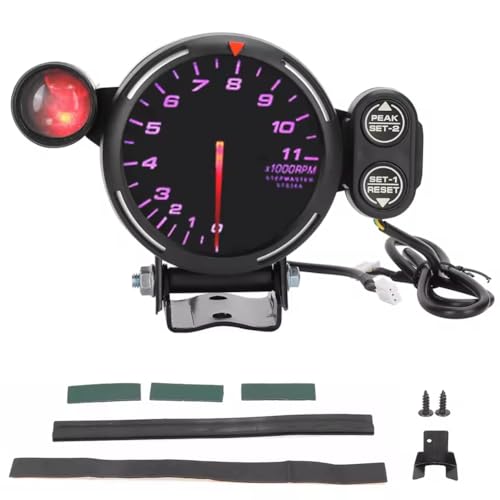 Eieenotee Auto-Tachometer-Drehzahl Tacho-Messger?t Elektronisch 10-15 V 3.15 Clear Display 7 Farbabs f¨¹r Den Austausch von Eieenotee
