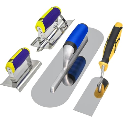 Eieenotee Betonwerkzeug-Set Pool- und Randkelle Plus Betonkanten- und Rillenschneider, Stuck-Zement-Set, Mauerwerksbau Eieenotee Betonwerkzeug-Set Pool- und Randkelle Plus Betonkanten- und Rillenschneider, Stuck-Zement-Set, Mauerwerksbau von Eieenotee