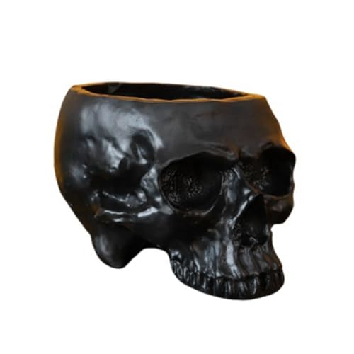 Eieenotee Blumentopf Aus Kunstharz, Menschlicher Totenkopf, Modell, Totenkopf, Pflanztopf, Attraktiv, Multifunktional, für Zuhause A Eieenotee Blumentopf Aus Kunstharz, Menschlicher Totenkopf, Modell, Totenkopf, Pflanztopf, Attraktiv, Multifunktional, für Zuhause A von Eieenotee