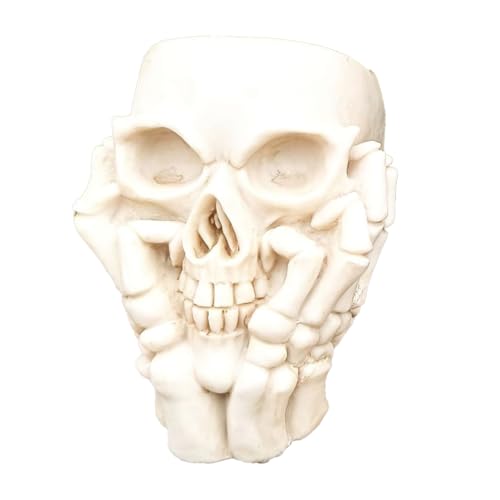 Eieenotee Blumentopf Aus Kunstharz mit Totenkopf-Motiv, Einzigartige Blumentöpfe, Skelett-Vase, Förmiger Übertopf, Heimdekoration, Halloween-Dekoration, Eieenotee Blumentopf Aus Kunstharz mit Totenkopf-Motiv, Einzigartige Blumentöpfe, Skelett-Vase, Förmiger Übertopf, Heimdekoration, Halloween-Dekoration, von Eieenotee